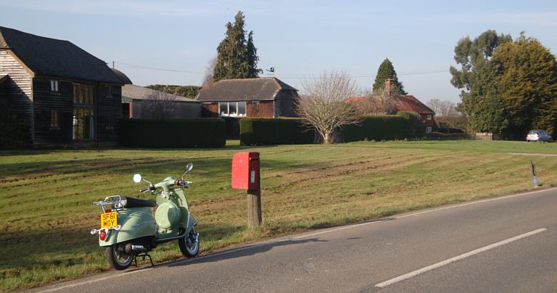 60s style Neco Abruzzi scooter south of Partridge Green